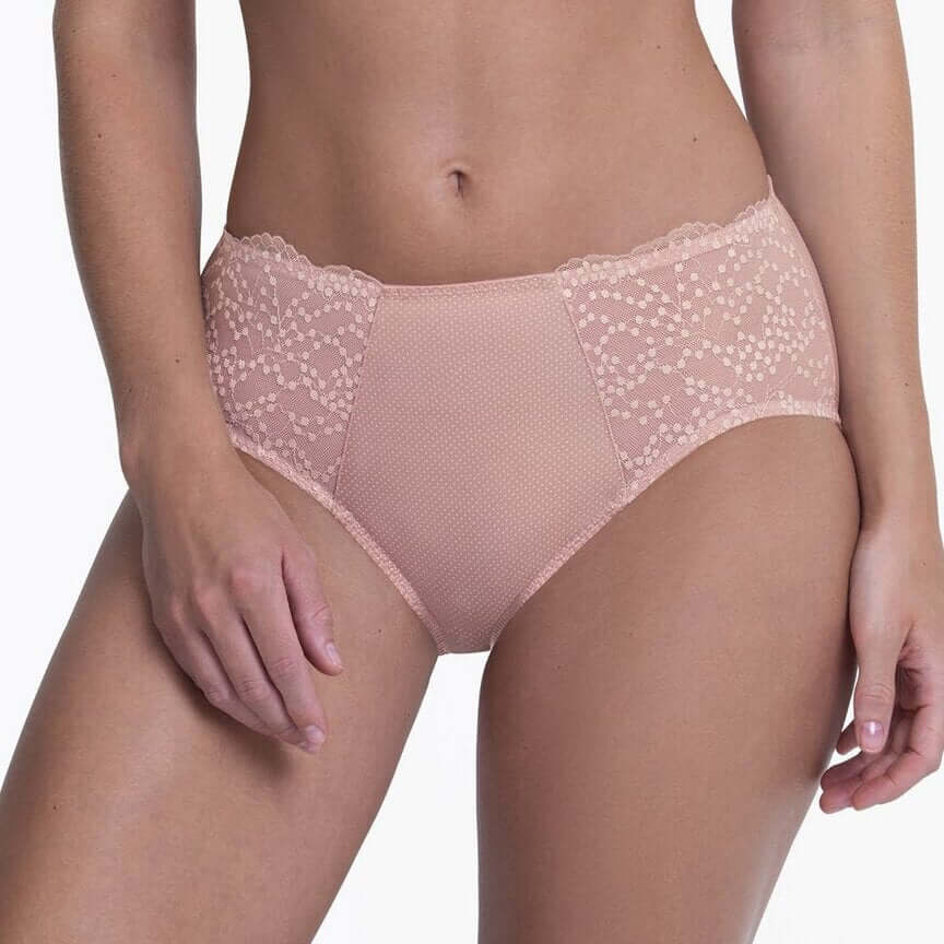 Braga de Talle Alto Orely Anita 1382 Rosa madera