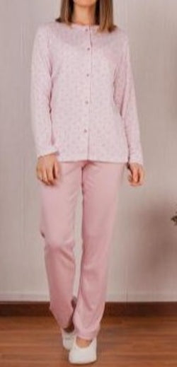 Pijamas mujer Rachas & Abreu 21367 Rosa palo ⭐⭐⭐✩✩