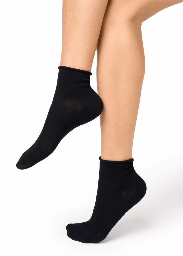 Calcetines unisex tobilleros algodón Golden Lady 34X (3 pares) Black