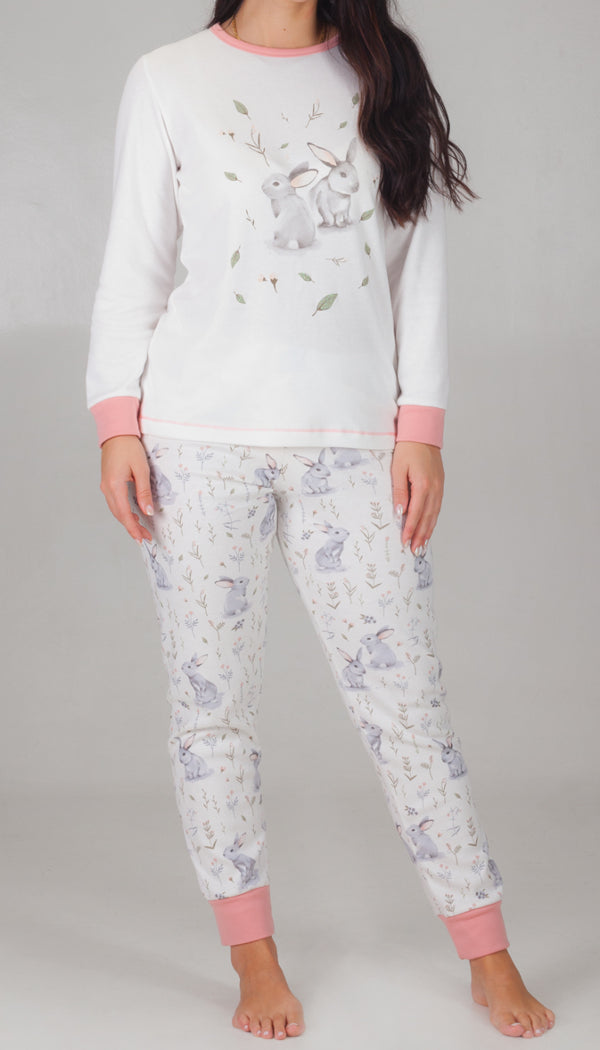 Pijamas mujer Rachas & Abreu 23355 Blanco ⭐⭐⭐✩✩