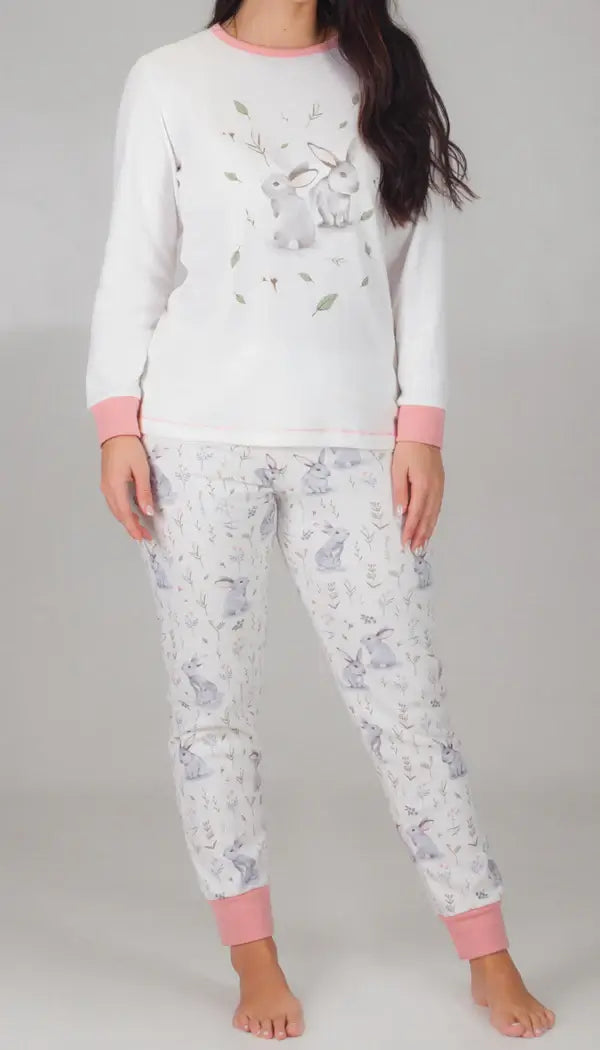 Pijamas mujer Rachas & Abreu 23355 Blanco ⭐⭐⭐✩✩