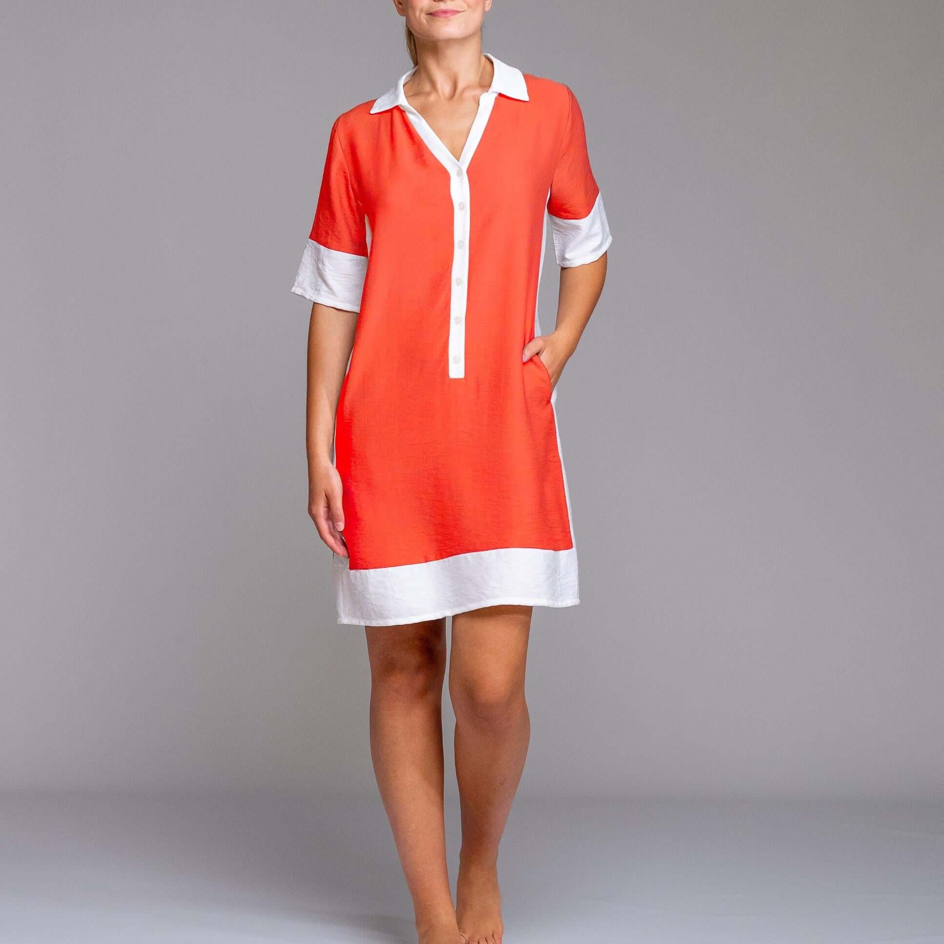 Vestido Egatex 261513 Coral 1