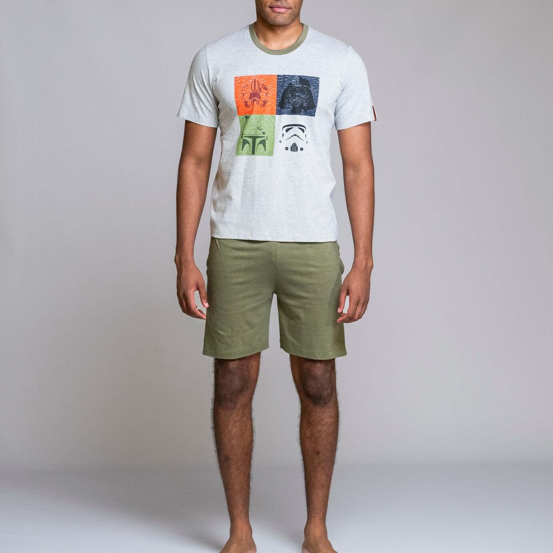 Pijama corto hombre Egatex 261613 Kaki