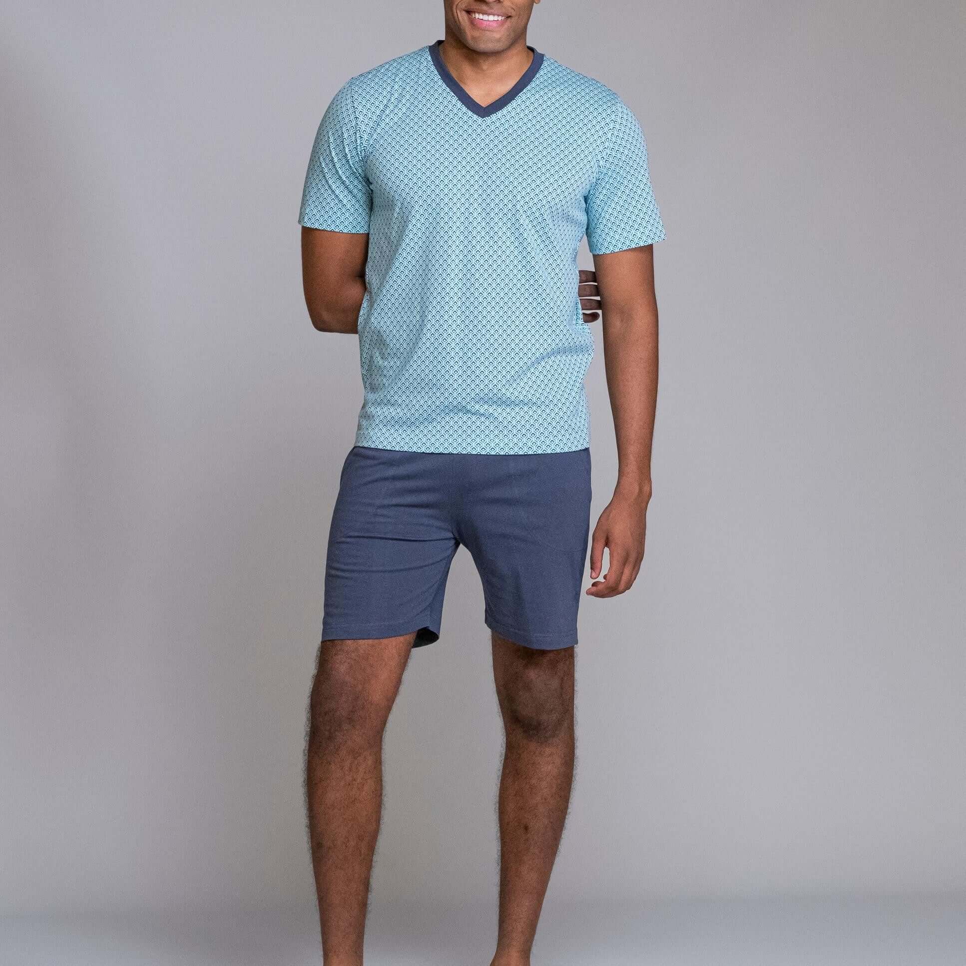 Pijama corto hombre Egatex 261629 Azul