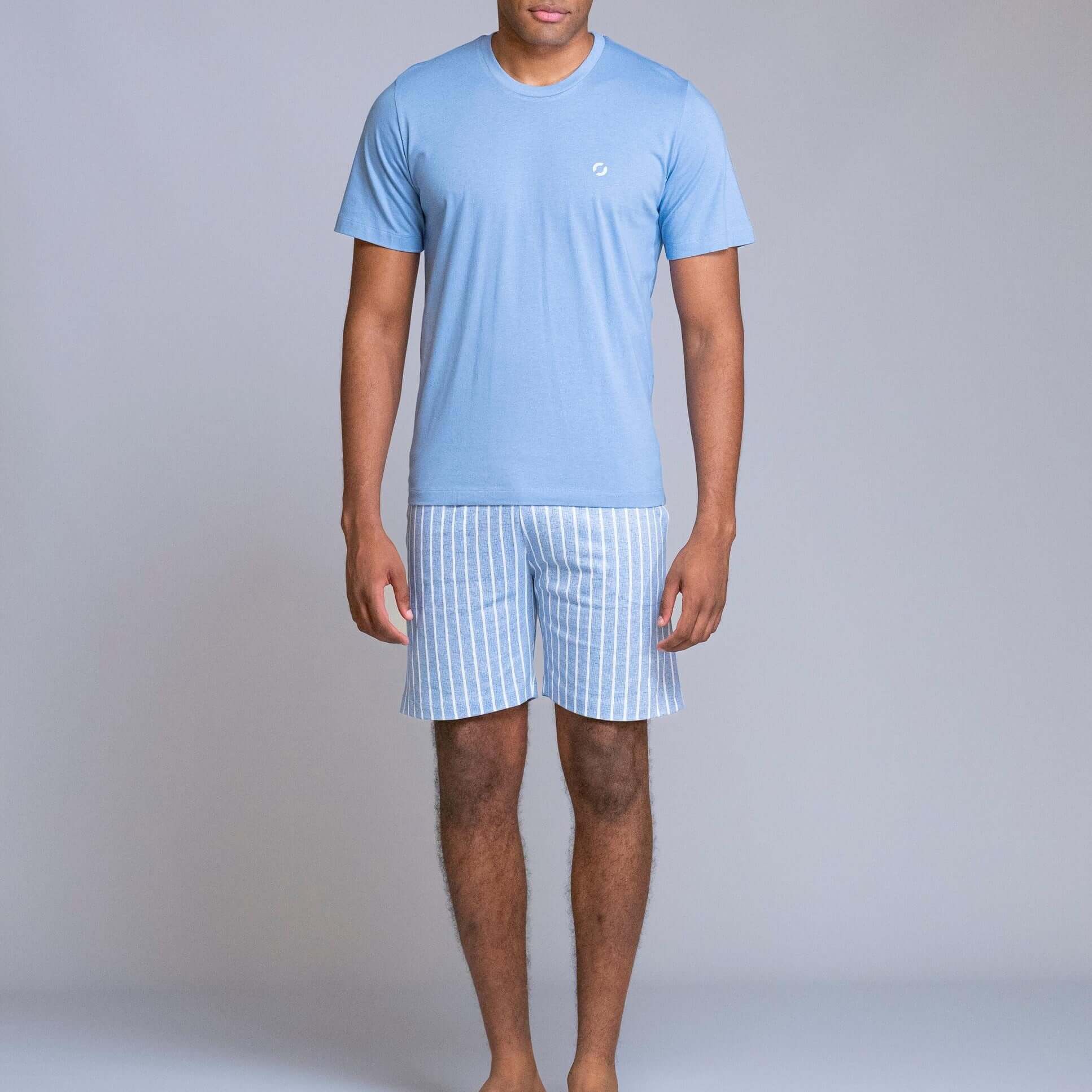 Pijama corto hombre Egatex 261630 Azul