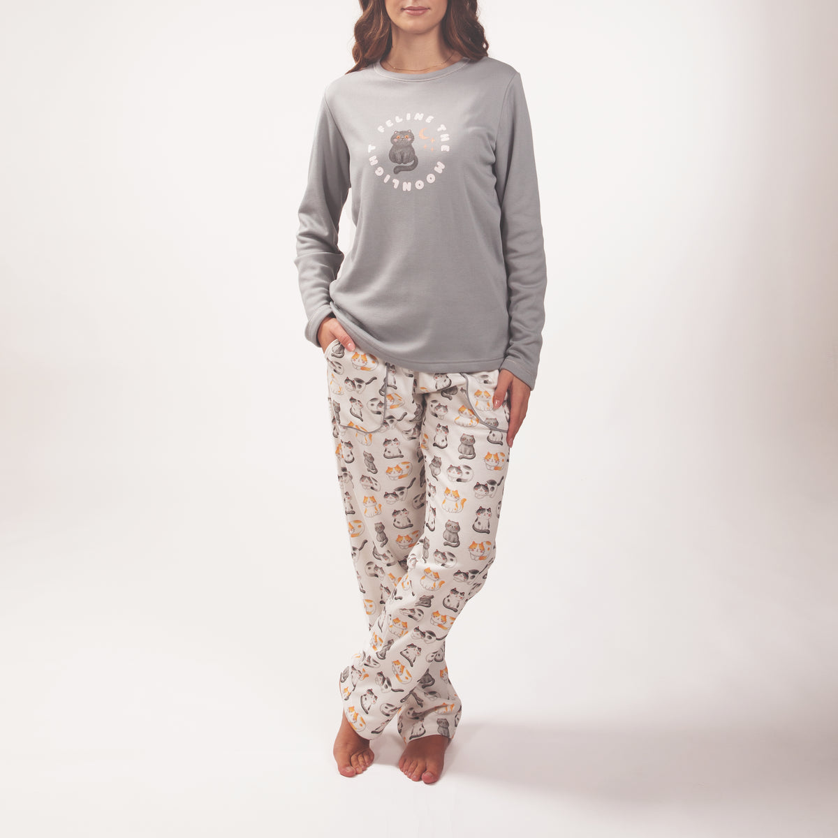 Pijama mujer Rachas & Abreu 26352 Gris