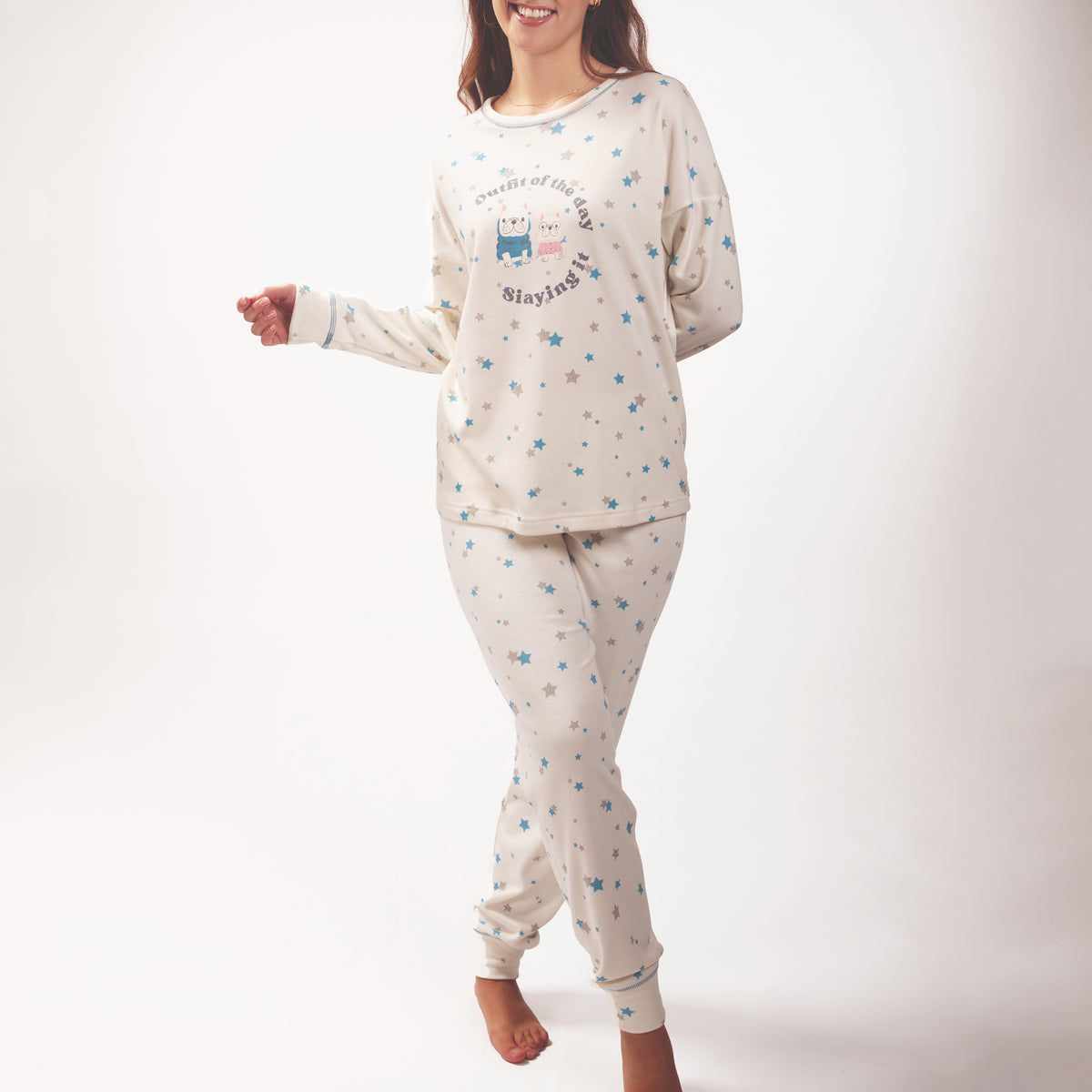 Pijama mujer Rachas & Abreu 26356 Blanco