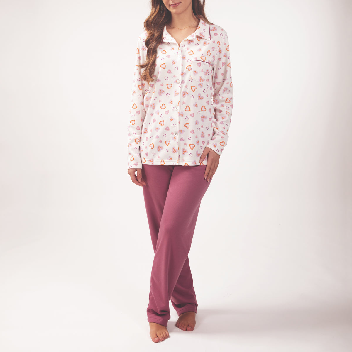 Pijama mujer Rachas & Abreu 26359 Rosado