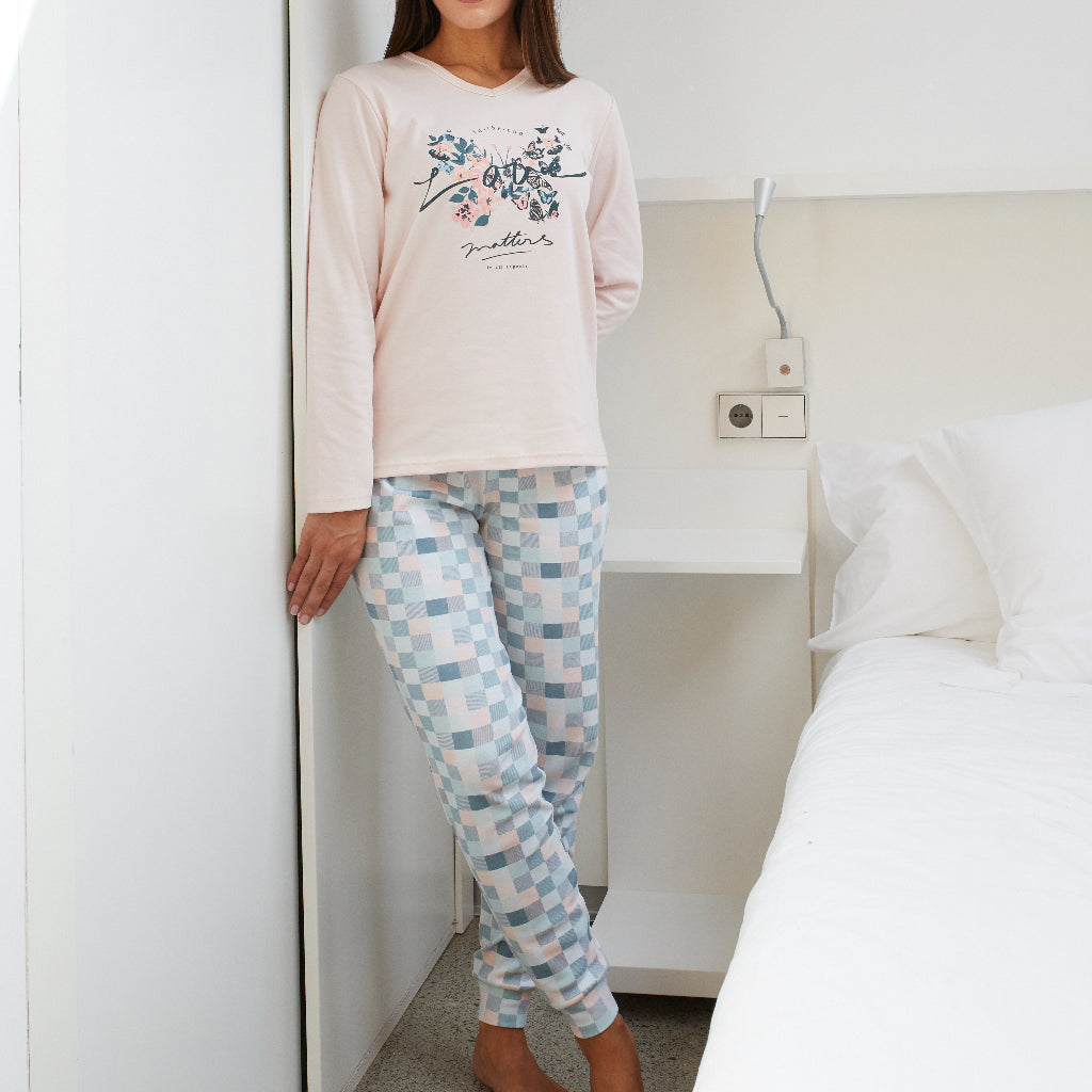 Pijamas mujer CUE 33106 Rosa ⭐⭐⭐✩✩