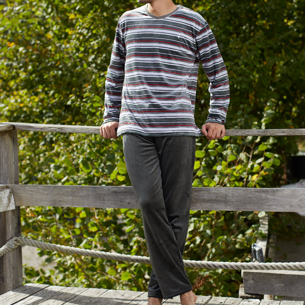 Pijamas hombre CUE 33244 Gris ⭐⭐⭐⭐✩