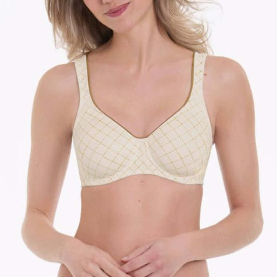 Sujetador Rosa Faia con aros 5246 Twin Art Cristal champagne C