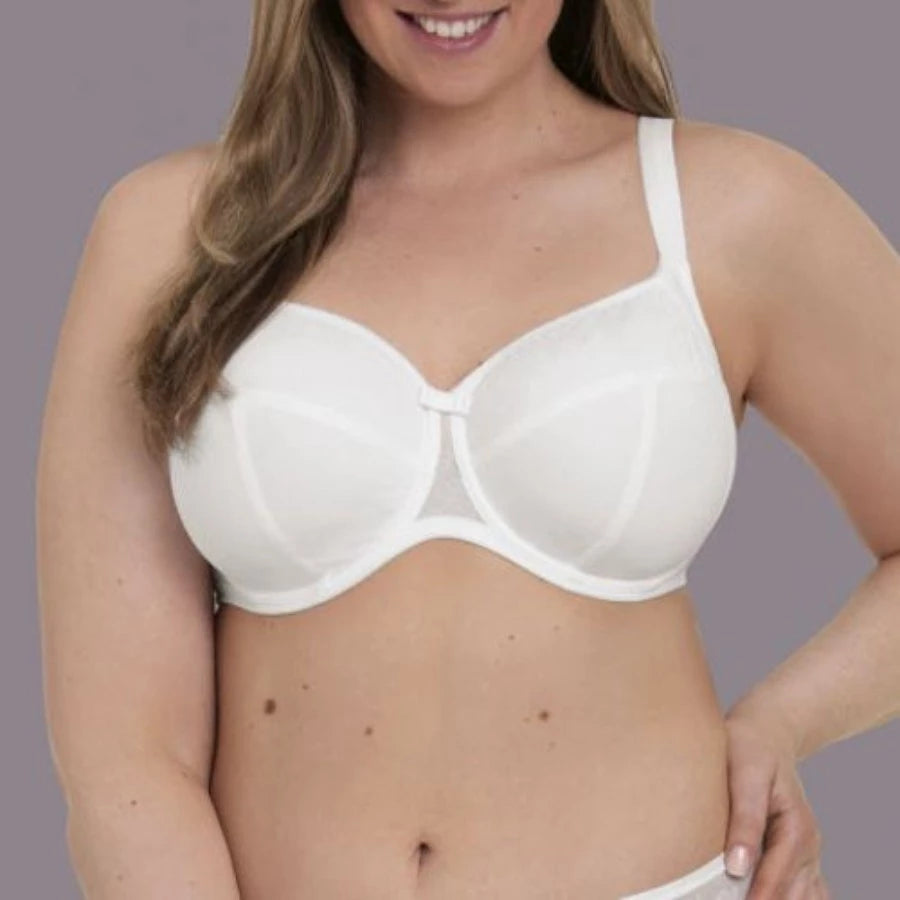 Sujetador Rosa Faia con aros 5284 Rosemary Copas grandes Blanco