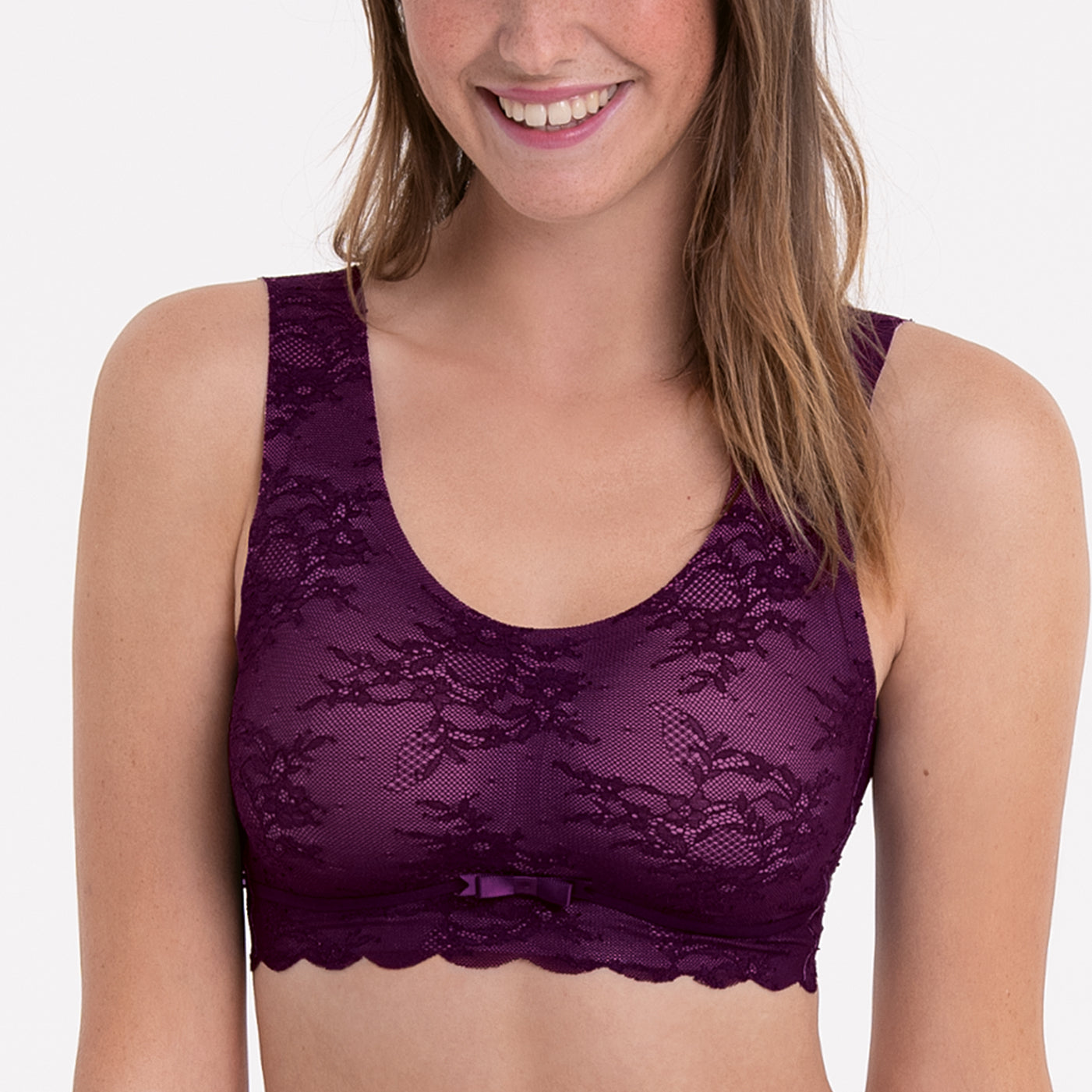 Sujetador Anita sin aros 5400 Essential Lace S Purple