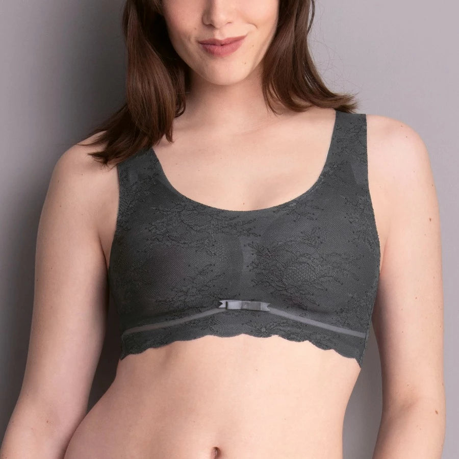 Sujetador Anita sin aros 5400 Essential Lace Antracita