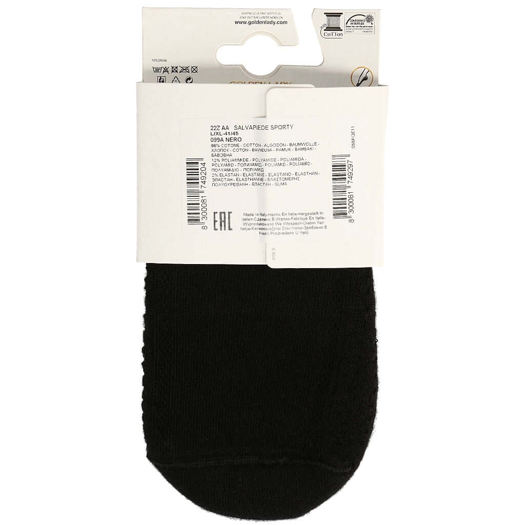 Calcetines Unisex algodón picky Golden Lady Sporty Negro