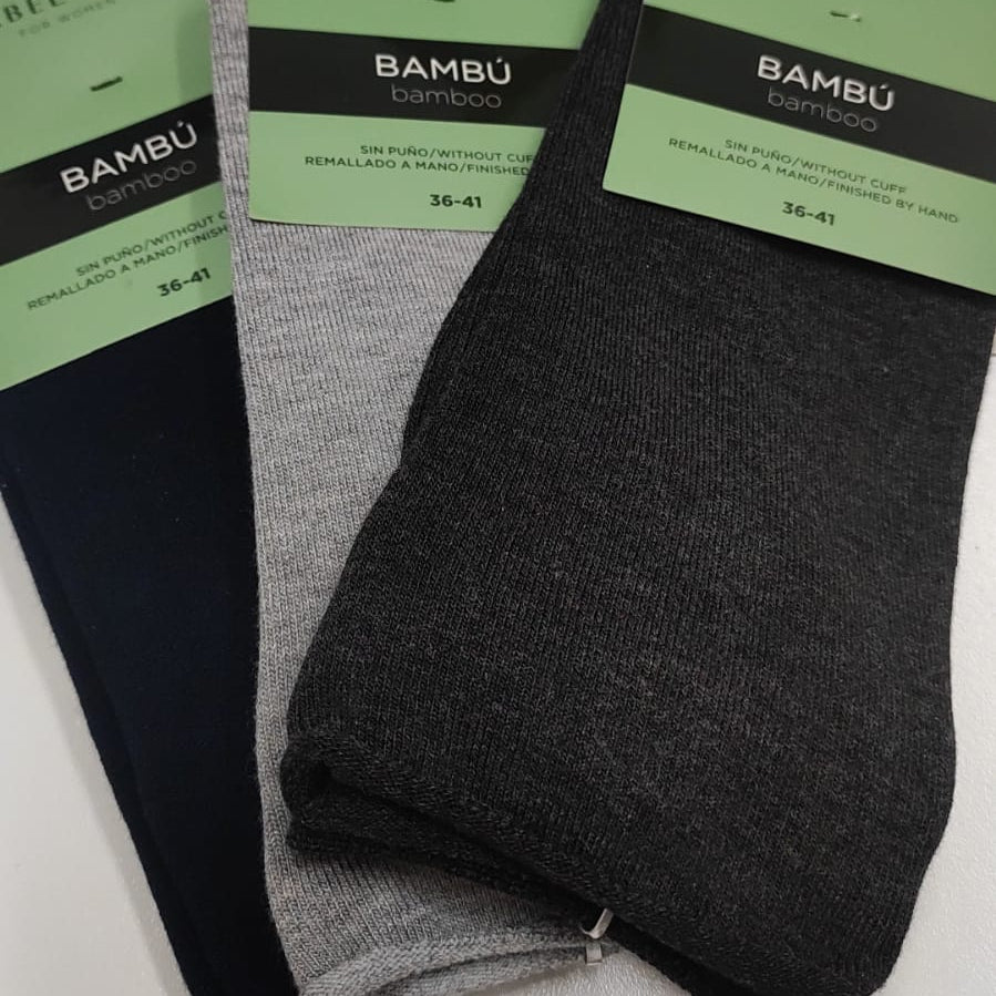 Calcetines mujer cálidos bambú Ysabel Mora 12739 36-41 Negro