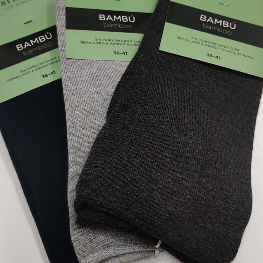 Calcetines mujer cálidos bambú Ysabel Mora 12739 36-41 Negro