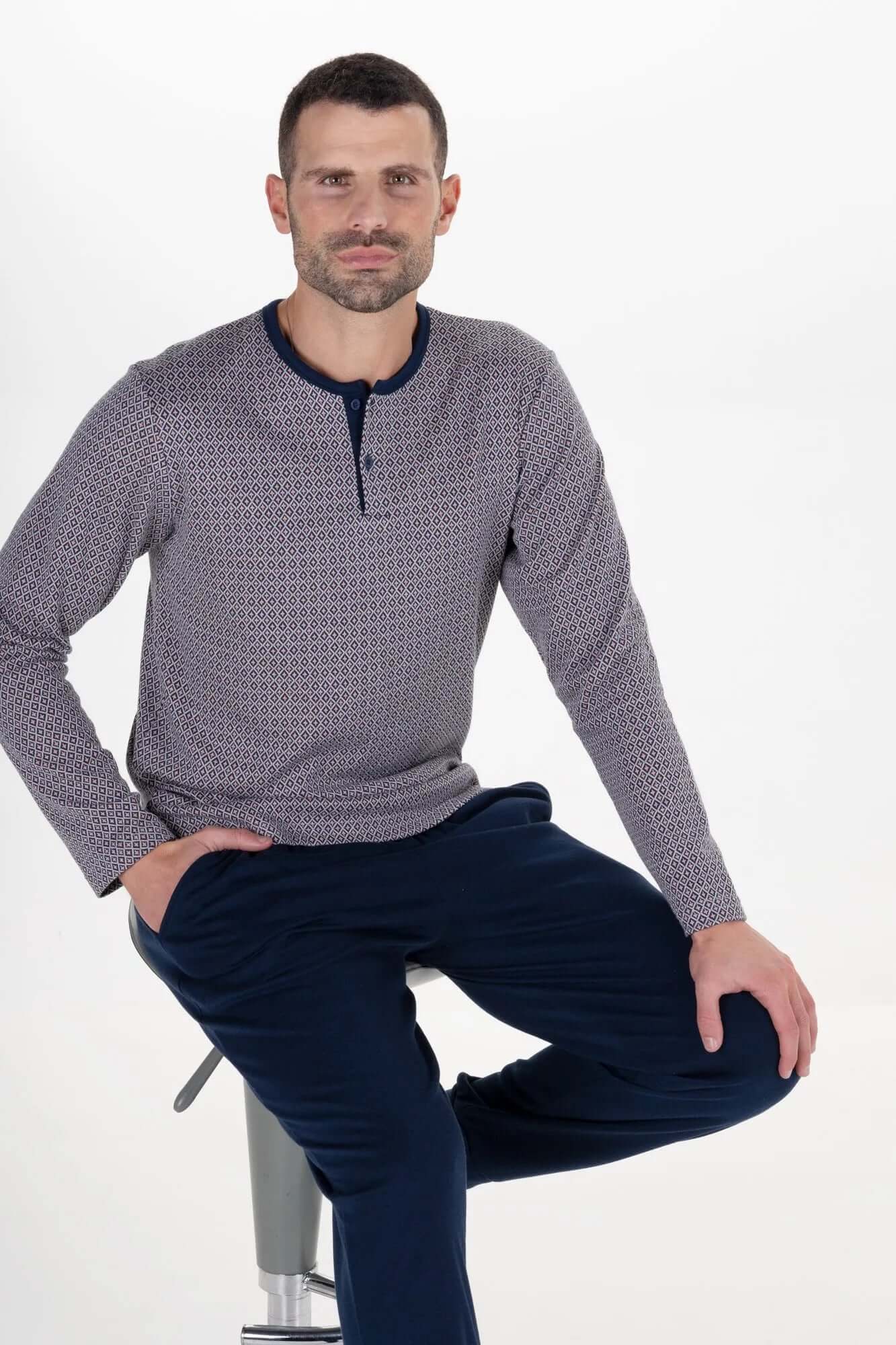 Pijamas de hombre Rachas & Abreu 24464 Blue