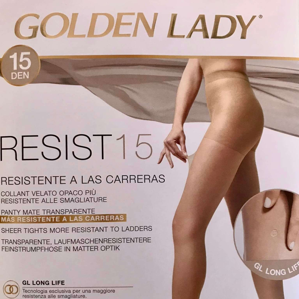 GOLDEN LADY Collant Repose 40 5 Paia Medias, 40 Den, Negro, L (Pack De 5) Mujeres