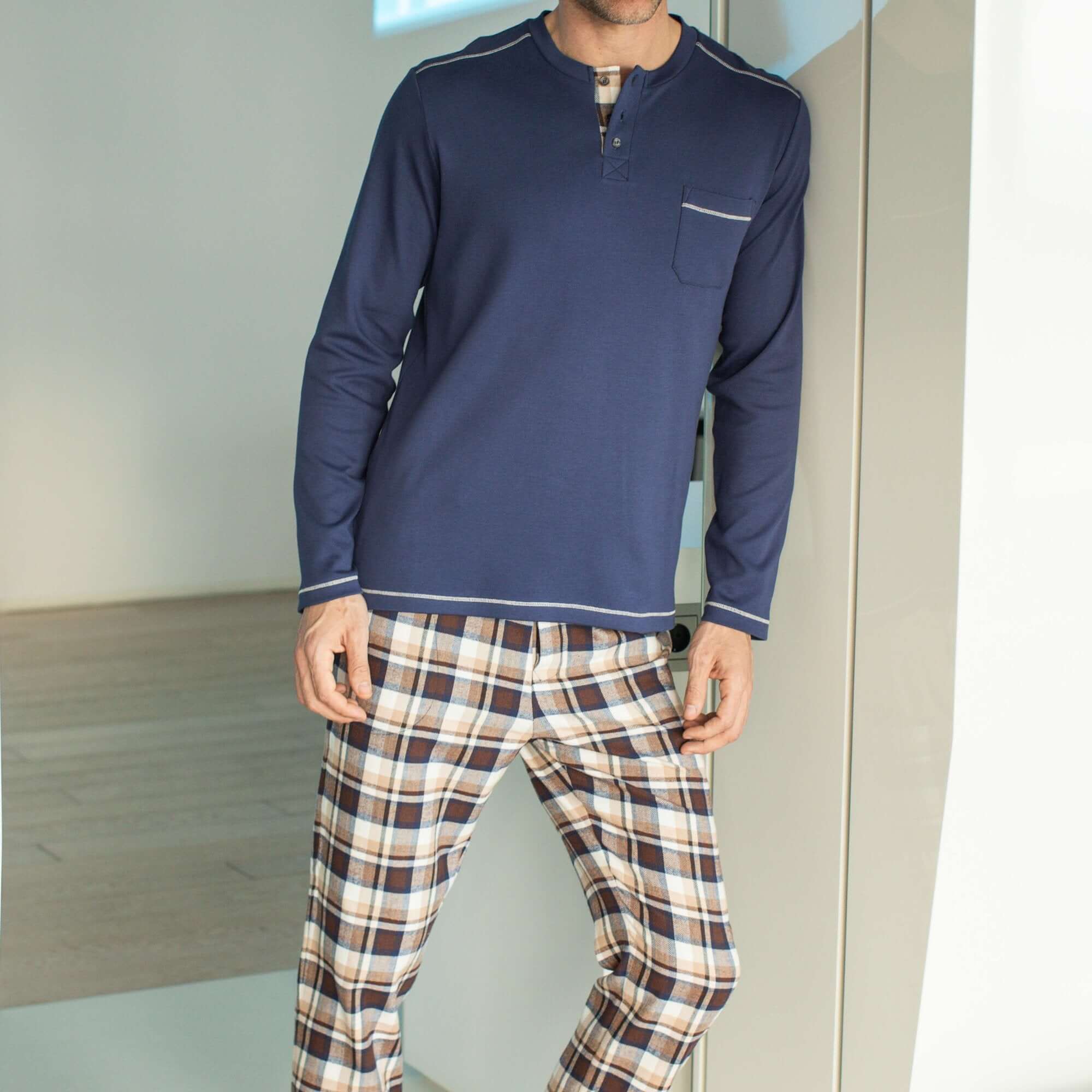 Pijama hombre Barandi Tomas-1 2XL Azul