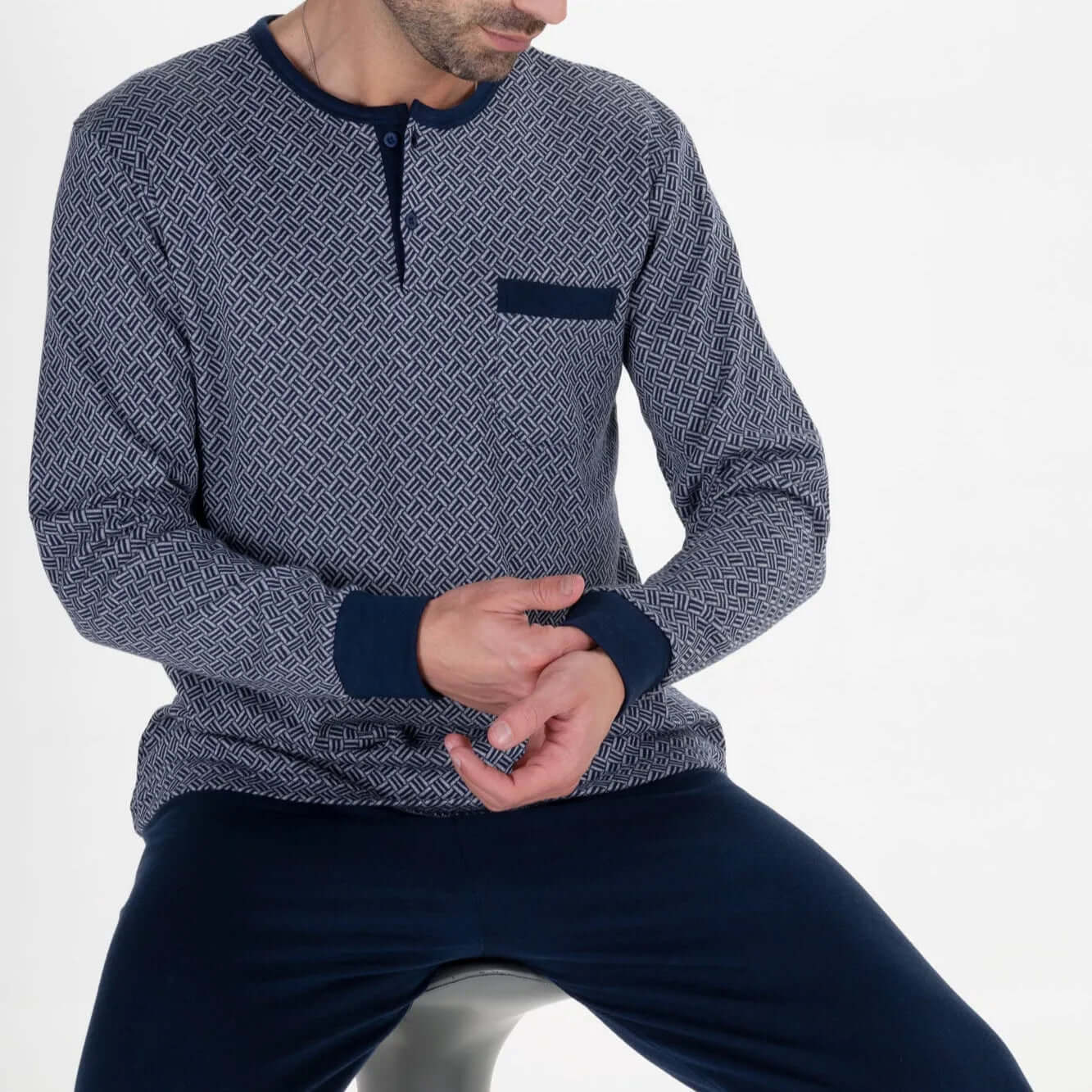 Pijamas de hombre Rachas & Abreu 24466 Blue