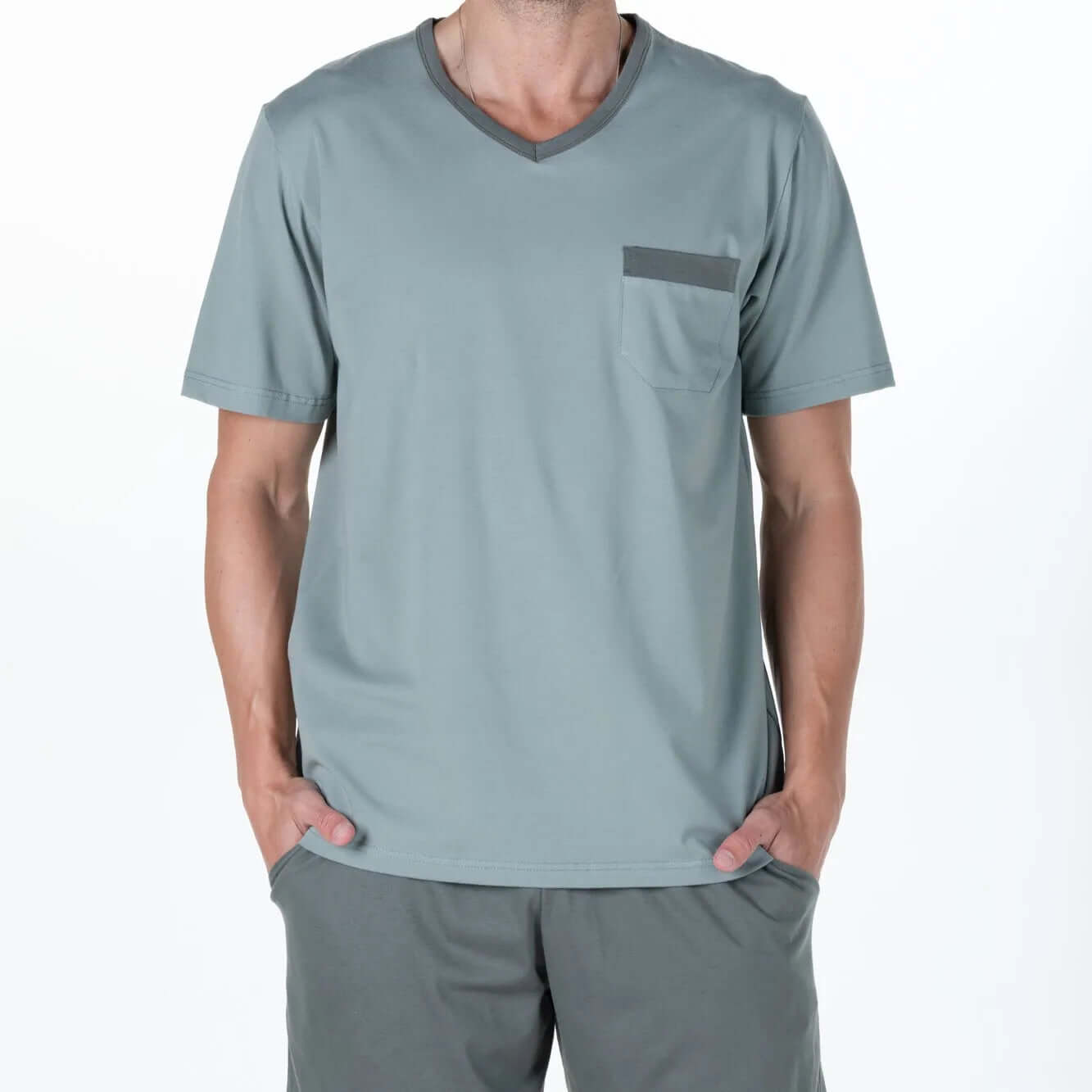 Pijama corto hombre Rachas & Abreu 25421 Oliva