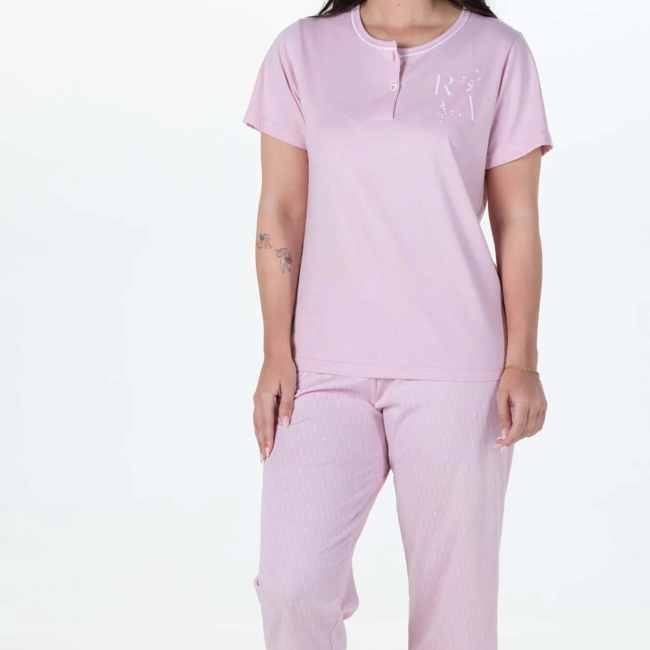 Pijama corto mujer Rachas & Abreu 25331 Rosa