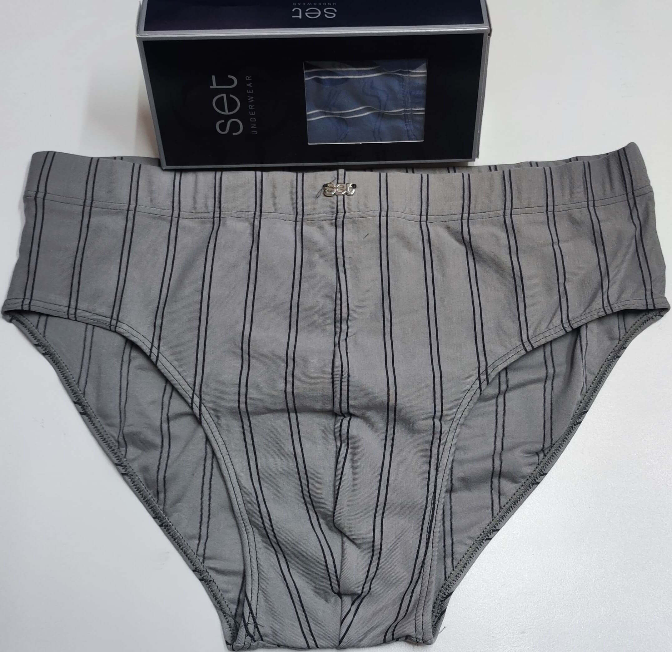 Calzoncillos slip SET hombre 13484 Gris oscuro