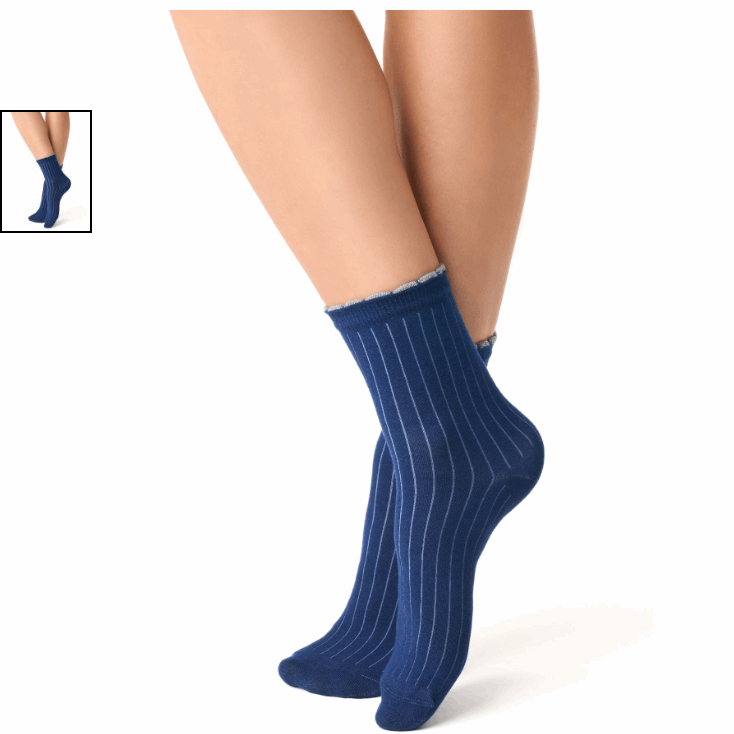 Calcetines mujer tobilleros Golden Lady 152 CCC Unica Azul
