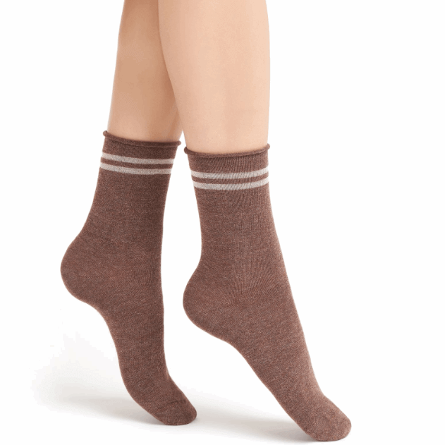 Calcetines mujer tobilleros Golden Lady 146 KKK Unica Marron claro