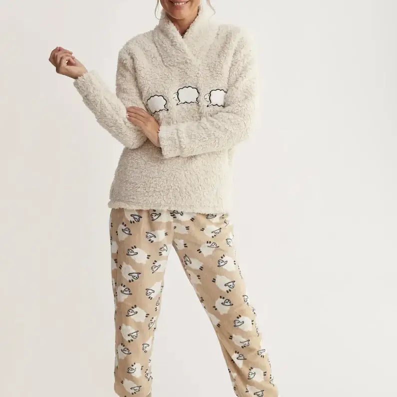 Pijamas mujer Promise 17122 Beige ⭐⭐⭐⭐⭐