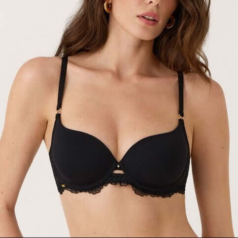 Sujetador con aros moldeador con copa Selmark Renatta 61327 Negro