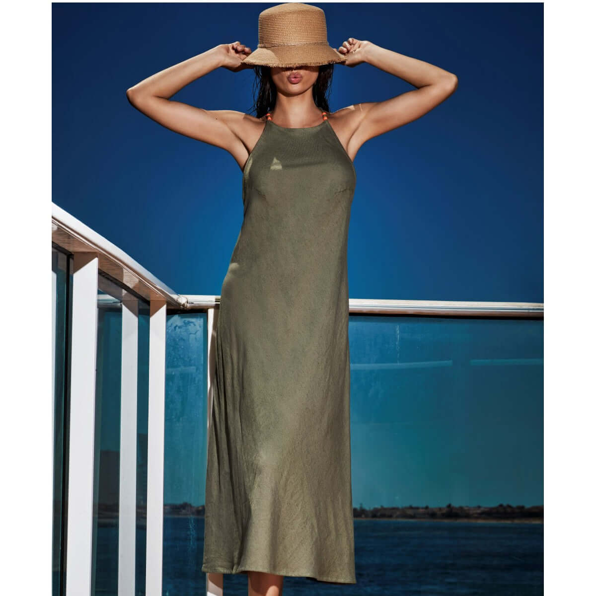 Vestido Selmark BN995 Kaki