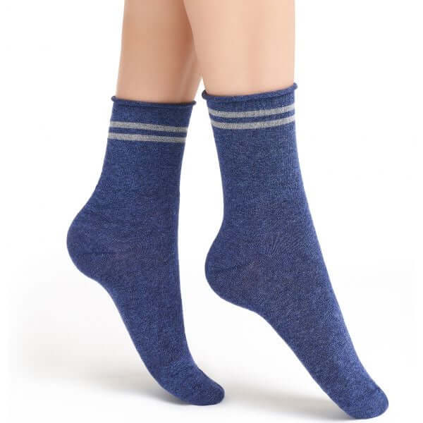 Calcetines mujer tobilleros Golden Lady 146 MMM Unica Azul