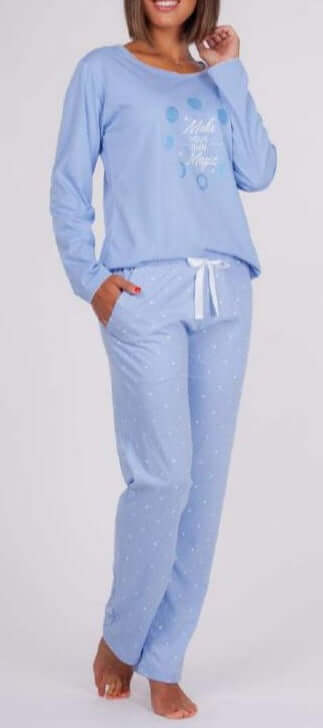 Pijamas mujer Rachas & Abreu 21309 Azul ⭐⭐✩✩✩