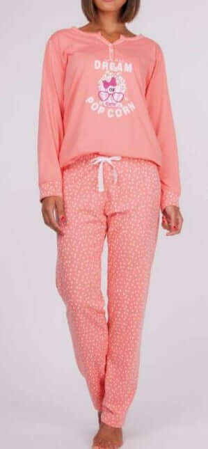Pijamas mujer Rachas & Abreu 21325 Coral ⭐⭐✩✩✩