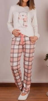 Pijamas mujer Rachas & Abreu 21361 Crudo ⭐⭐⭐✩✩