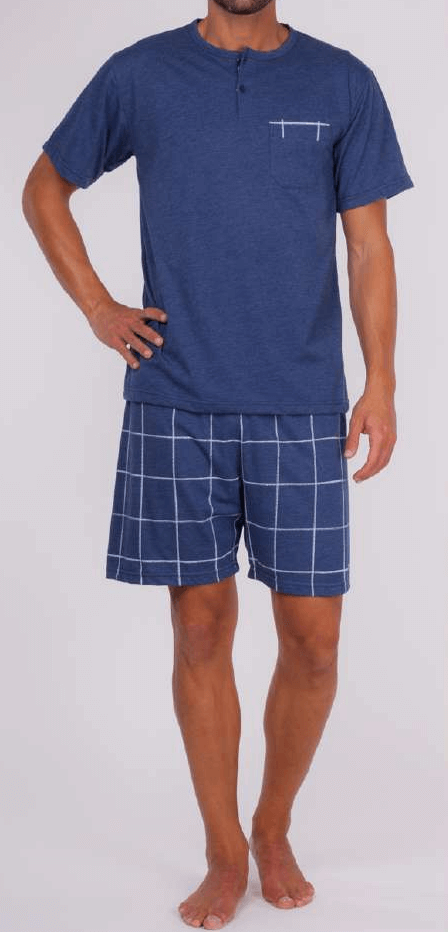 Pijama hombre corto Rachas & Abreu 21404 Azul