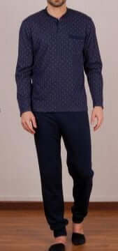 Pijamas hombre Rachas & Abreu 21415 S Azul oscuro ⭐⭐✩✩✩