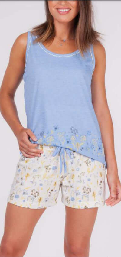 Pijamas mujer Rachas & Abreu 22303 Azul