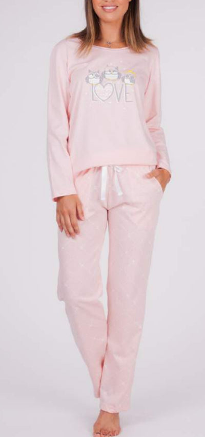 Pijamas mujer Rachas & Abreu 22320 Rosa Claro ⭐⭐✩✩✩