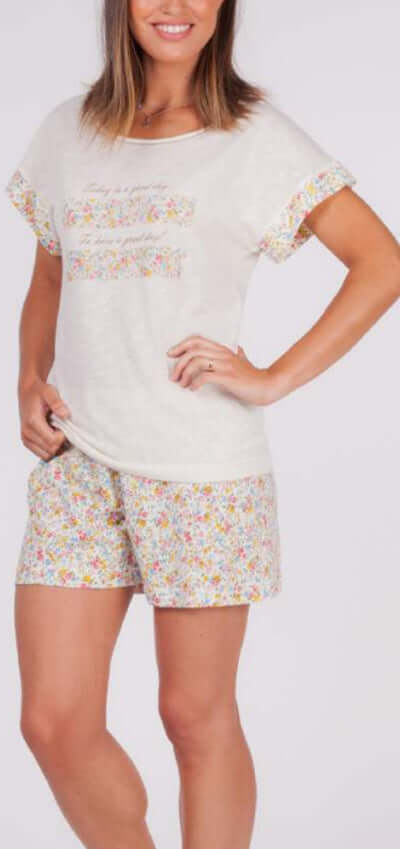 Pijamas mujer Rachas & Abreu 22326 Beige