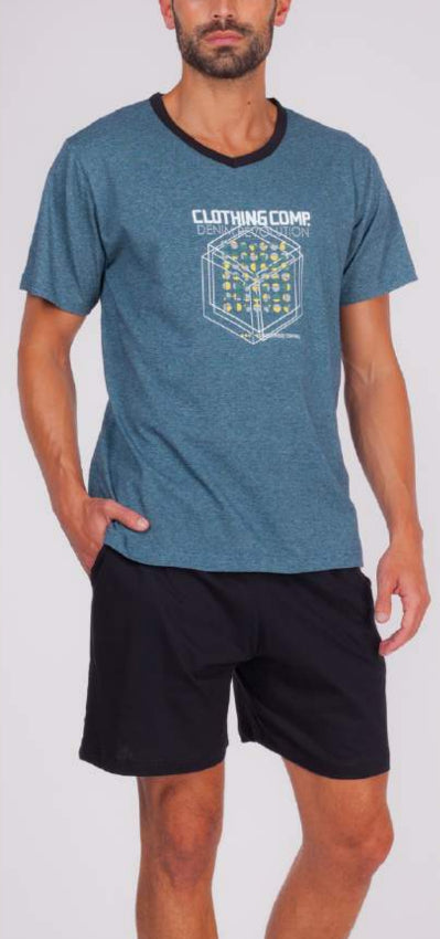 Pijamas hombre Rachas & Abreu 22414 Turquesa