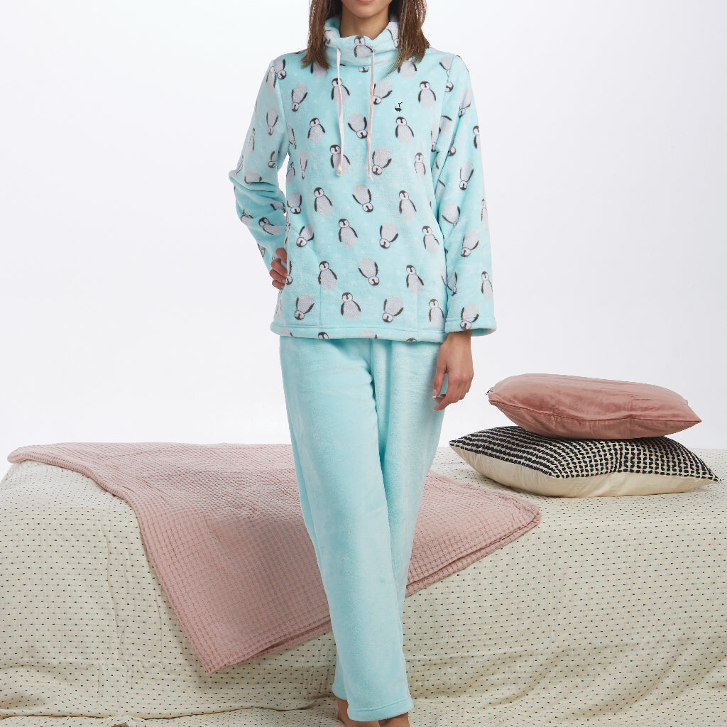 Pijamas mujer CUE 31141 Celeste ⭐⭐⭐⭐⭐