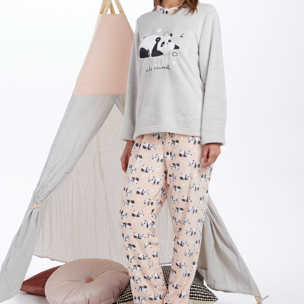 Pijamas mujer CUE 31142 Gris claro ⭐⭐⭐⭐⭐