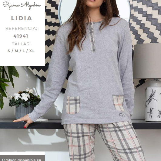 Pijamas mujer | BH | 41942 Gris claro ⭐⭐✩✩✩