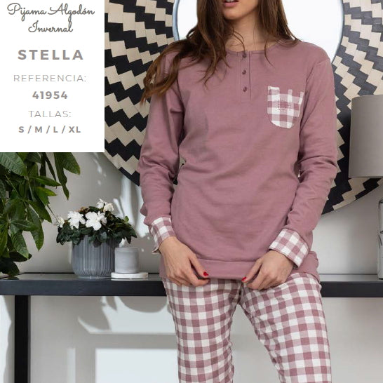 Pijamas mujer Blanca Hernandez 41954 Rosa madera ⭐⭐✩✩✩