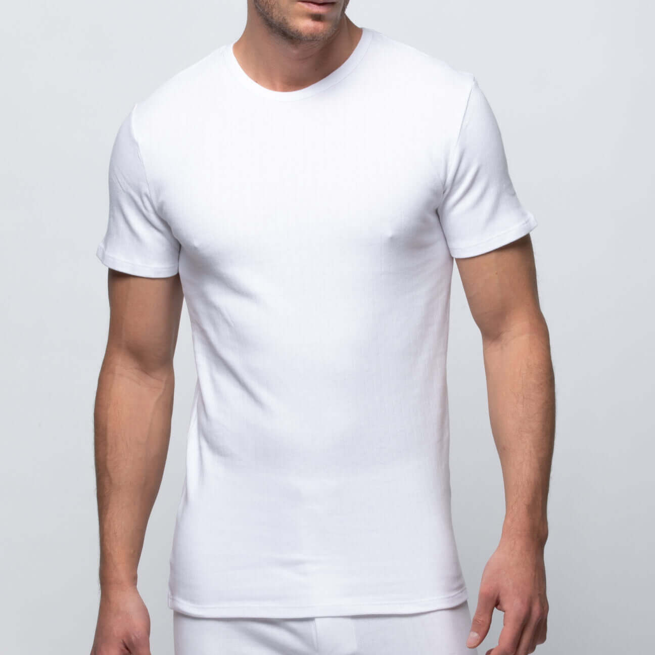 Camiseta interior hombre Abanderado A0206 Blanco