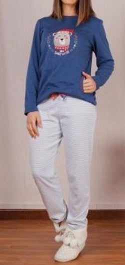 Pijamas mujer Rachas & Abreu 21353 Azul ⭐⭐⭐✩✩