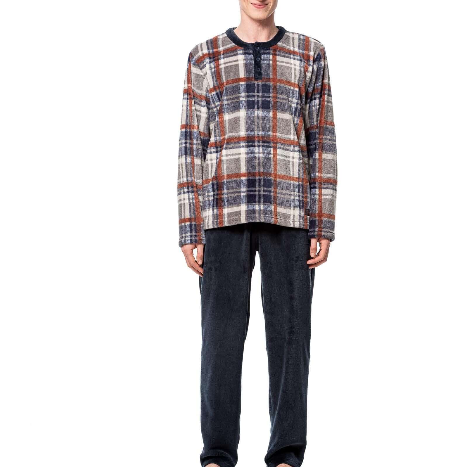 Pijama de hombre Egatex 252657 Marino Marrón